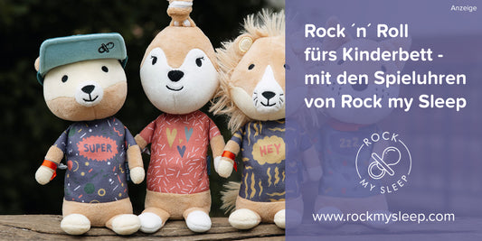 Variante Spieluhren: Vier Stoffspieluhren für Babys.