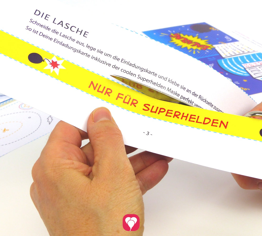 Superhelden Einladungskarte