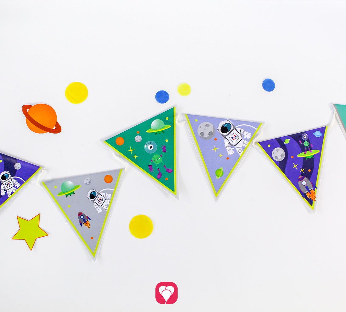 Weltraum Wimpelkette