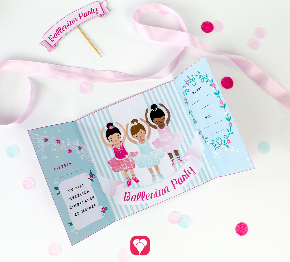 Ballerina Geburtstag Set