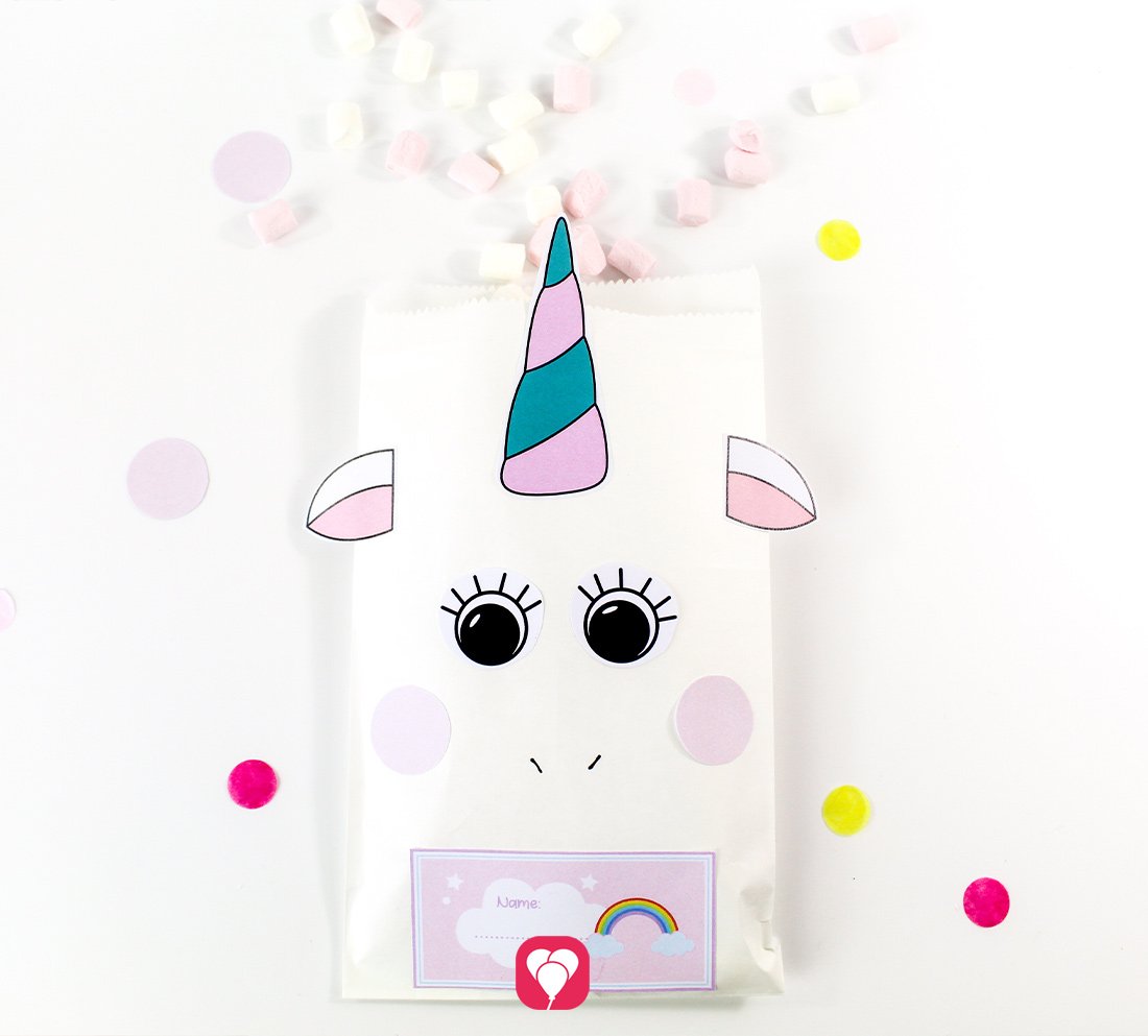 Einhorn Geschenkaufkleber