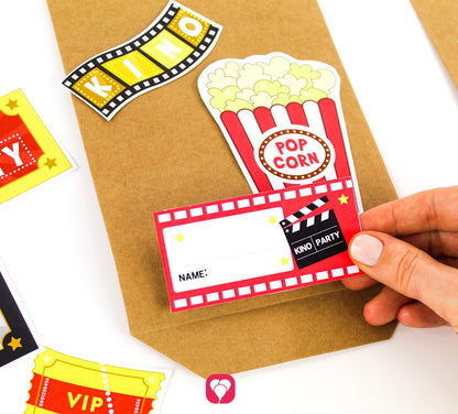 Kino Geschenkaufkleber