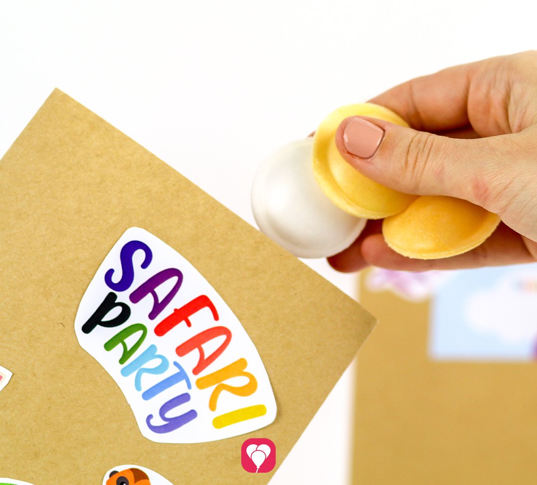 Safari Geschenkaufkleber
