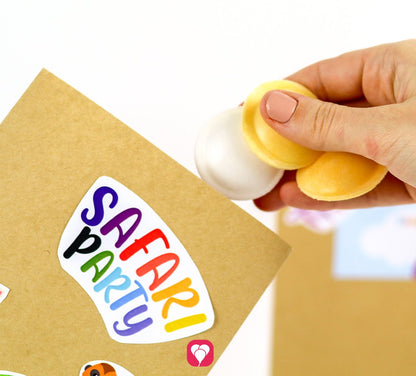Safari Geschenkaufkleber